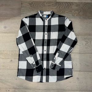 Mens XL 14th And Union Black/Gray/White Flannel